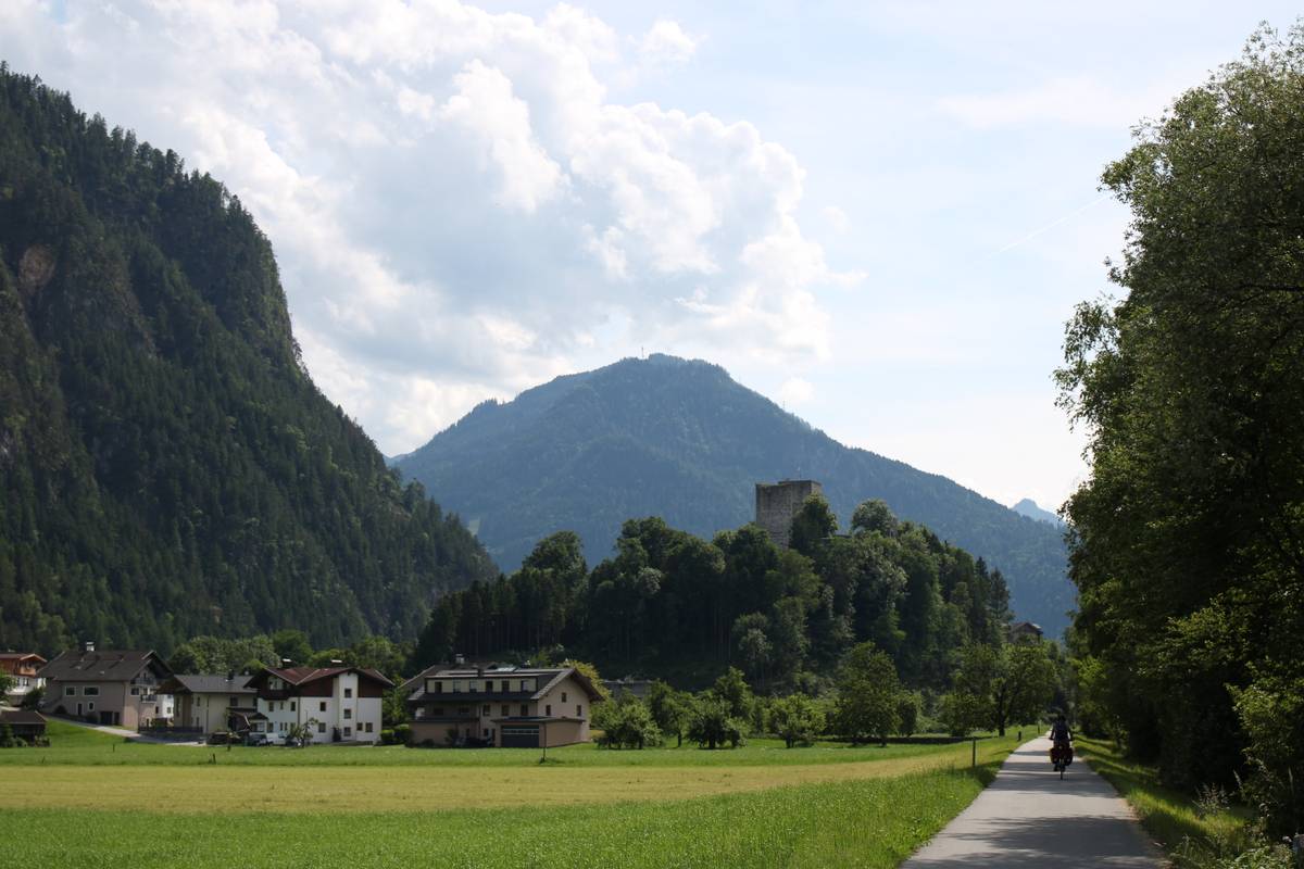 A beautiful bike path