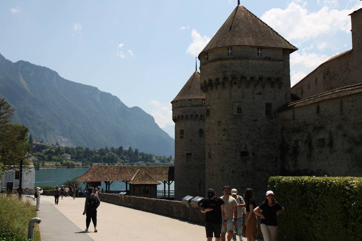 The outside of the castle